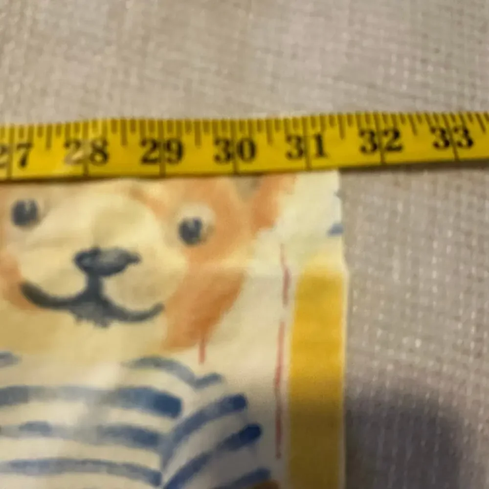 Vintage Anna French Bear Nursery Crib Duvet Cover Shams Yellow Soft Cotton 50x74